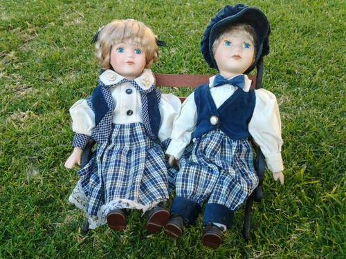 boy and girl porcelain doll