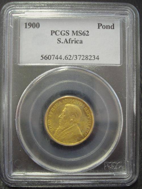 1900 ZAR Pond - PCGS MS62