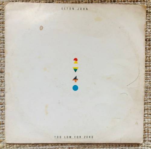 Elton John Too Low For Zero Vinyl Record (LP)