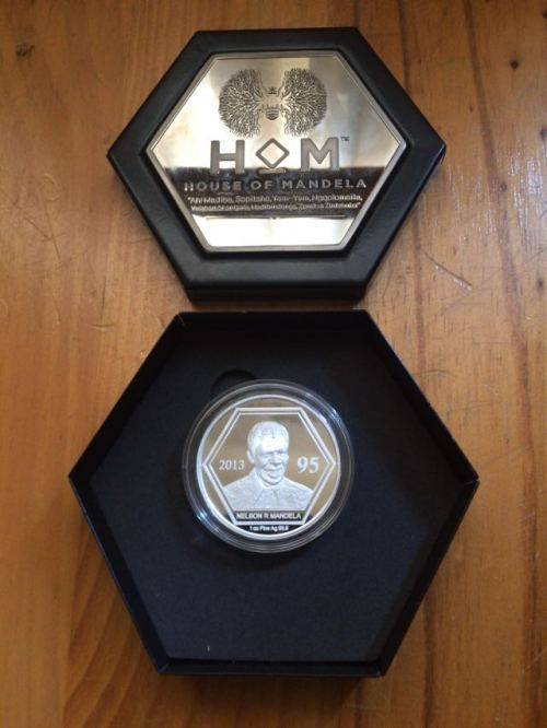 one ounce sliver mandela 95 birthday