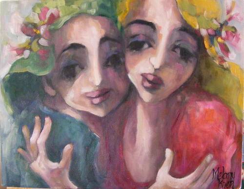 Posing at the Tea Party 350x450x44 mm Melany Koen