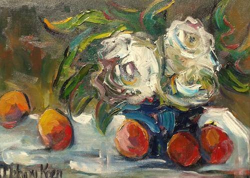 Apricots and Roses 240x340 mm Melany Koen
