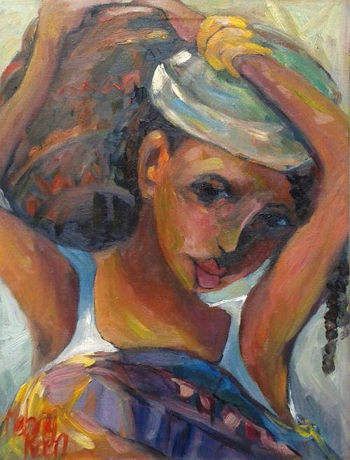 Back from the Well! 320x420 mm Melany Koen