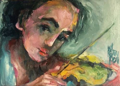 Violinist! 240 x 340 mm Melany Koen