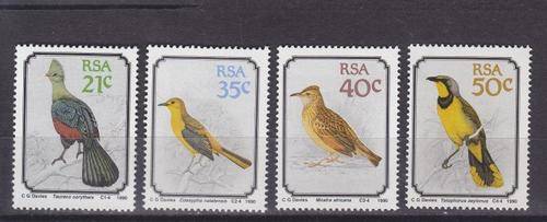 1990 ++ "SOUTH AFRICAN BIRDS" ++ SET OF 4 ++ MNH ++ SACC 727-730