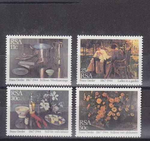 1985 ++ "PAINTINGS BY FRANS DAVID OERDER" ++ SET OF 4 ++ MNH ++ SACC 582-585