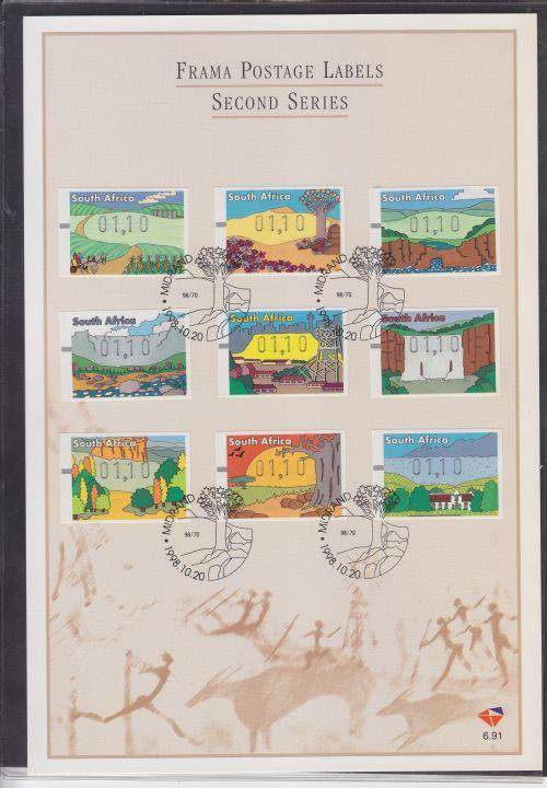 1998 ++ FD SHEET 6.91 ++  "FRAMA POSTAGE LABELS - 2nd SERIES" ++ SEE BELOW