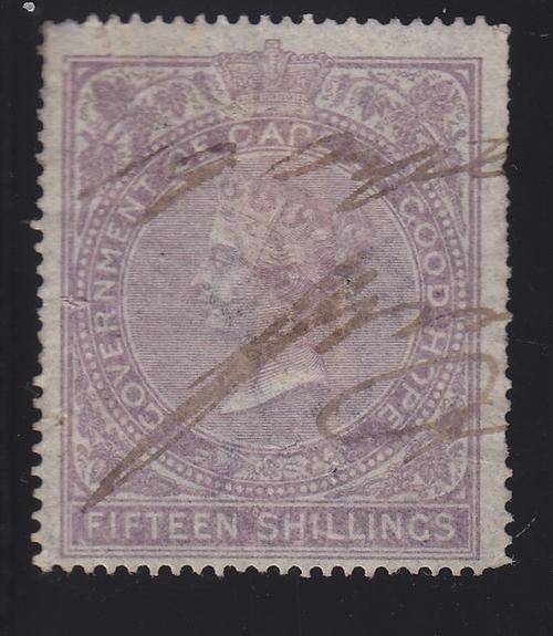 REVENUE ++ 1865 ++ QV ++ 15s LILAC (PERF 15 1/2 x 15) - SEE BELOW ++ FU ++ BT 33 A