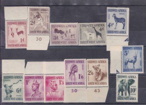1954 ++ "DEF ISSUE" ++ MARG SET OF 12 - SEE SCAN BELOW ++ MHL ++ C/V R1065 ++ SACC 182-193