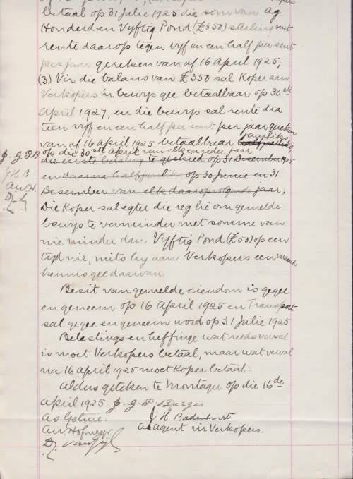 KOOPBRIEF ++ 1925 ++ KG V ++ 1s REVENUE ++ "MONTAGU" ++ SEE SCAN BELOW