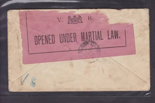 ABW ++ COVER ++ OVPT VRI 1d SENT TO "VAN VUUREN" (POW) IN CEYLON ++ SEE SCANS BELOW
