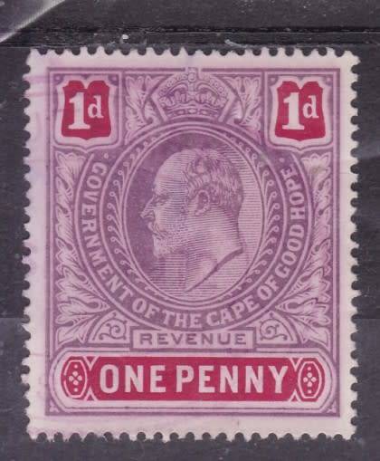 CGH  REVENUEE  1903  KE VII  1d LILAC and RED  FU  BT 145