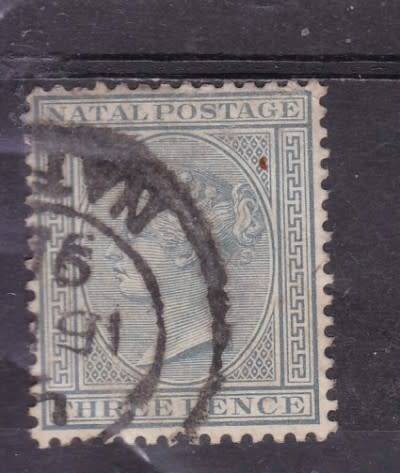 NATAL, 1882-89, QV, 3d GREY, FU, SACC 97