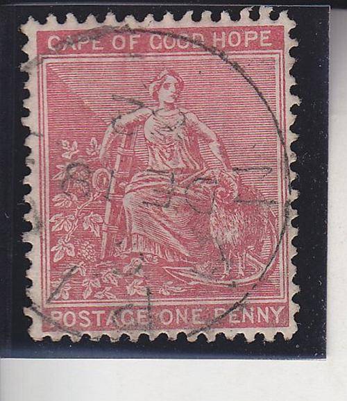 1882-83 ++ 1d ROSE-RED ++ VFU ++ SACC 36