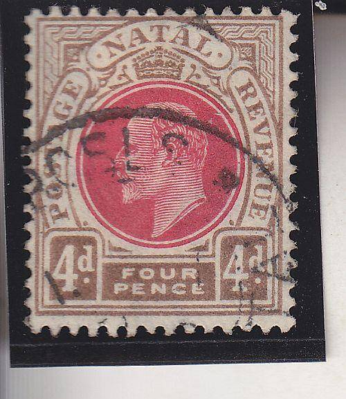 1904-08 ++ KE VII ++ 4d CARMINE & CINNAMON ++ VFU ++ SACC 133