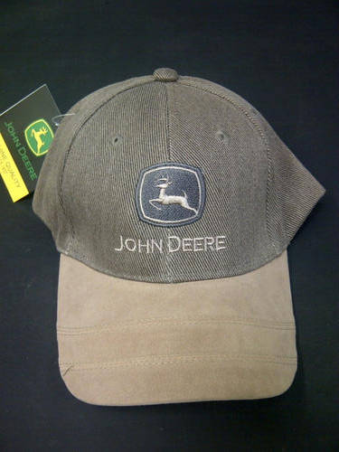 JOHN DEERE CAP DARK BROWN TOP BEIDGE