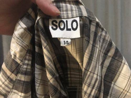 Cowgirl style collared shirt Size 14 (Bottom button is missing)