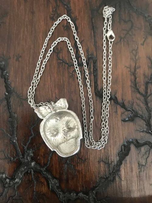 Colourful skull necklace