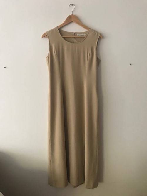 Long length Beige dress SIZE MEDIUM