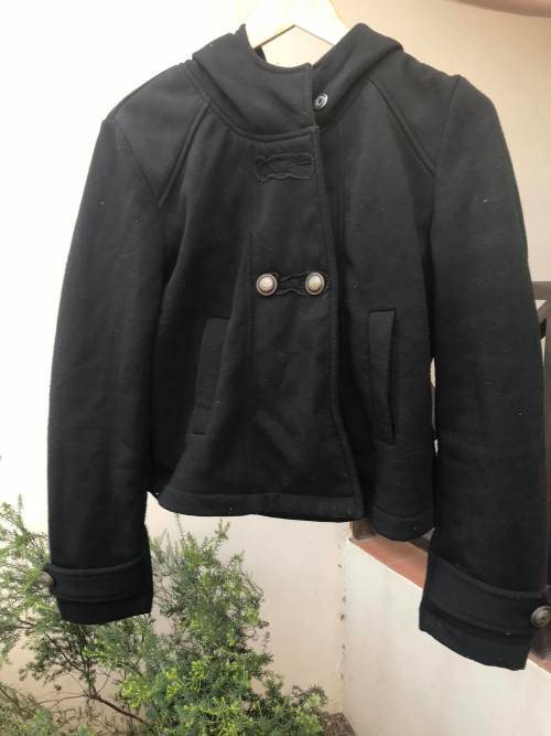 Black hooded jacket Medium/Large