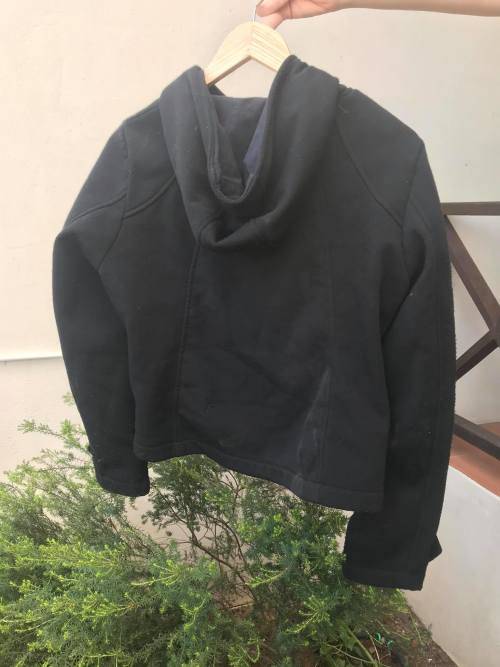 Black hooded jacket Medium/Large
