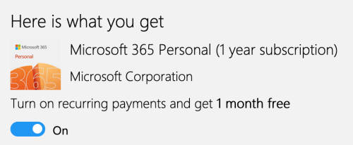 Microsoft 365 Personal - 1 Year Subscription - Same-day Email Delivery (Free)