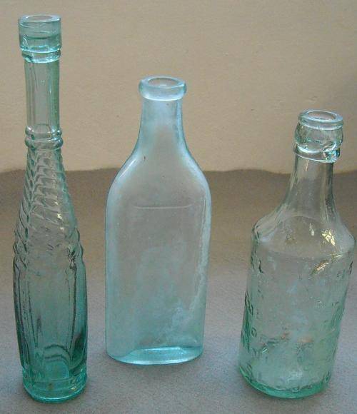 Three vintage bottles