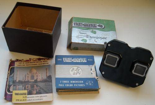 GENUINE OLD SAWYERS VIEWMASTER & 16 REELS (SOME AFRICANA) - IN GOOD CONDITION