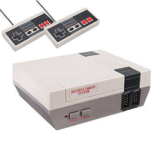 Mini Vintage Retro TV Game Console Classic 500 Built in Games 2 Controllers New
