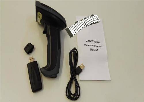 2.4GHz Handheld Wireless USB Automatic Laser Barcode Scanner