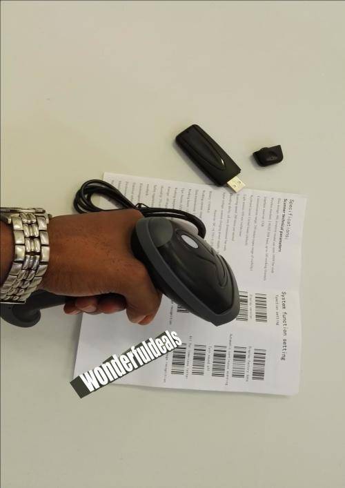 2.4GHz Handheld Wireless USB Automatic Laser Barcode Scanner