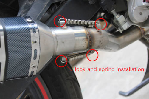 Racing Universal Motorcycle Escape Tube Muffler Exhaust
