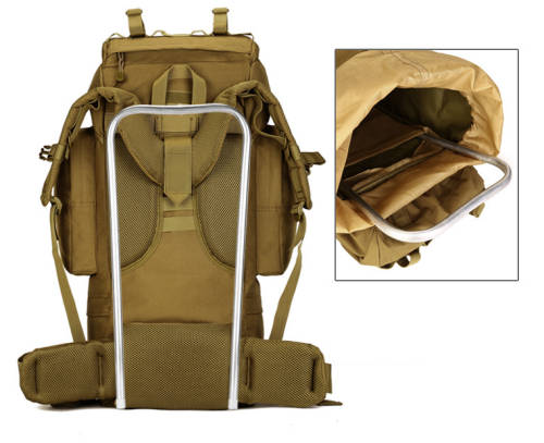 65L Combat Rucksack Camping Backpack Bag