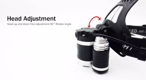 T6 Headlamp Flashlight 3 Modes Camping Hunting Headlights