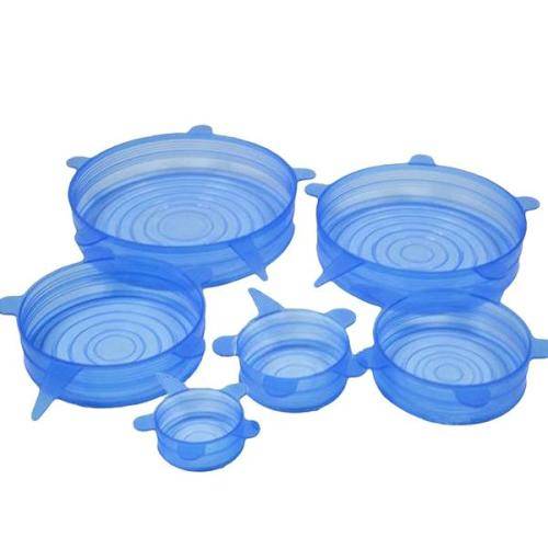 6 Silicone Sealing Lids.