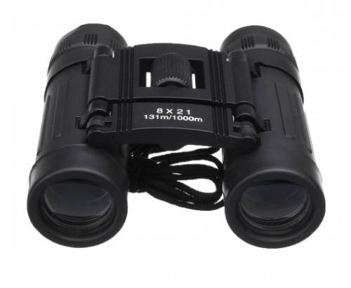 Mini 8X21 Folding Roof Prism BINOCULARS FOR HIKING/CAMPING