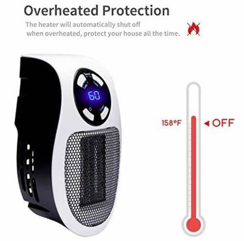PLUGGABLE CERAMIC MINI HEATER FAN