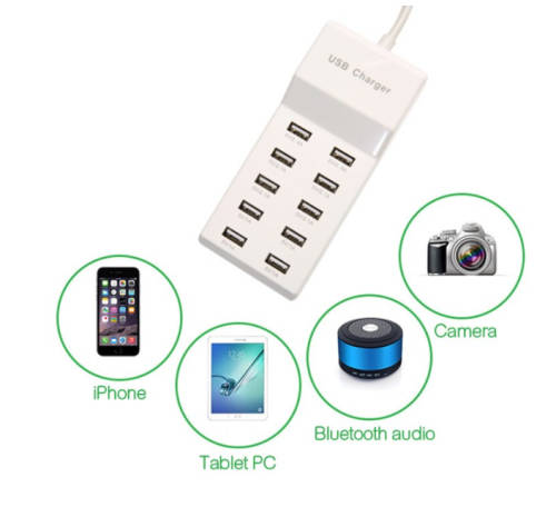 100000 USB Charger Station USB 10 Ports