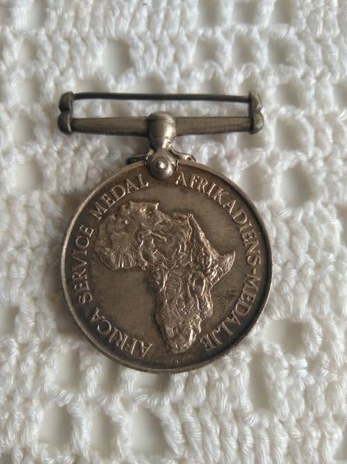 WW II Africa Service Medal issued to W151414 HJ Otten