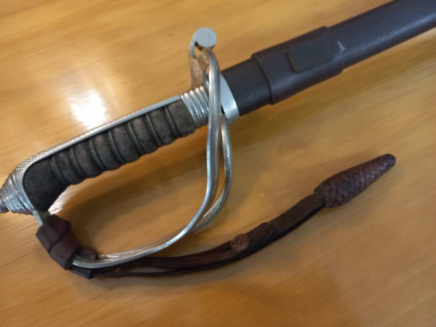 SAPS Ceremonial Sword and Medal issued to JH van der Walt