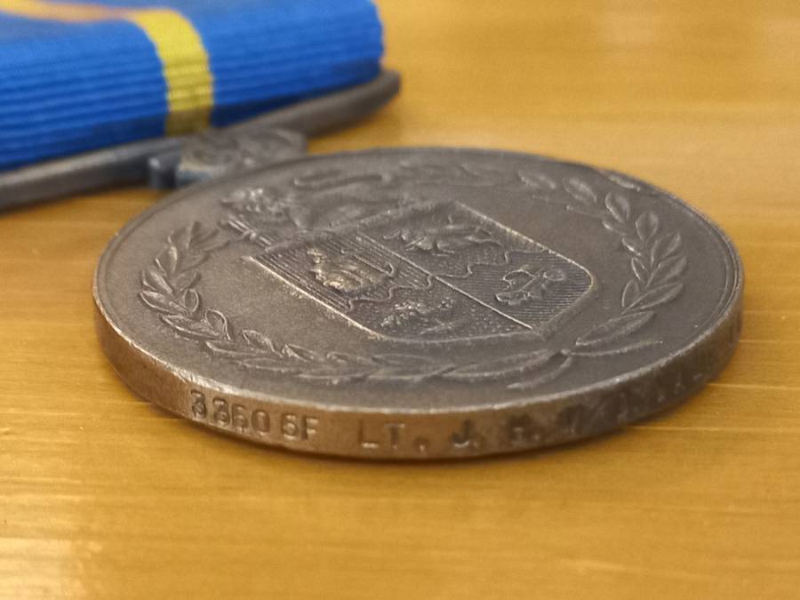 SAPS Ceremonial Sword and Medal issued to JH van der Walt