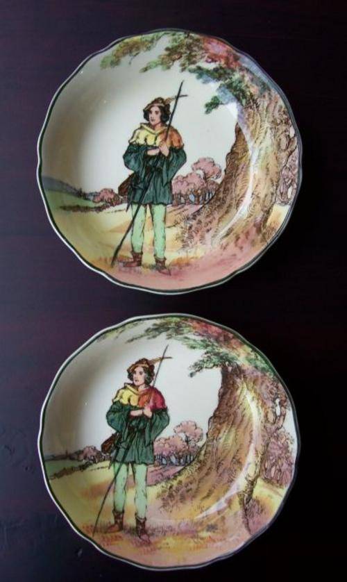 Royal Doulton ~ Under the Greenwood Tree ~ Pair of small Bowls D6341