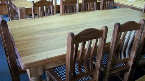 10 Seater Blackwood Table & Chairs