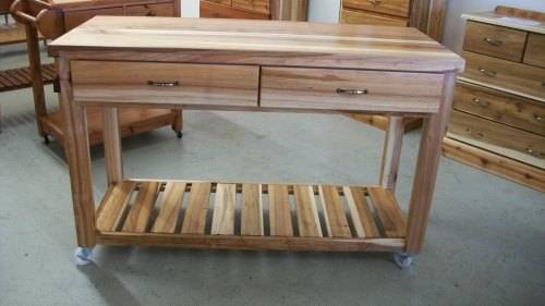 Kitchen Island 1.4m Made From Blackwood