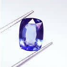 3.820 CARAT, EXCELLENT PIECE, BLUE CUSHION, TANZANITE, NATURAL HEATED,VVS,CERTIFIED