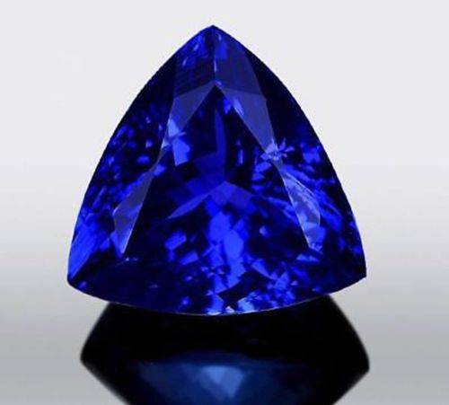 6.180 CT, STUNNING VVS, NATURAL TANZANITE, TRILLION CUT, VIOLET BLUE COLOR, ,