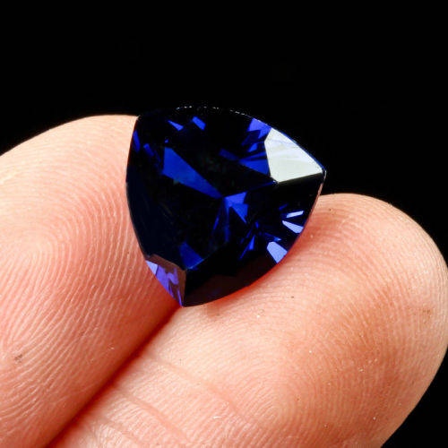 6.180 CT, STUNNING VVS, NATURAL TANZANITE, TRILLION CUT, VIOLET BLUE COLOR, ,