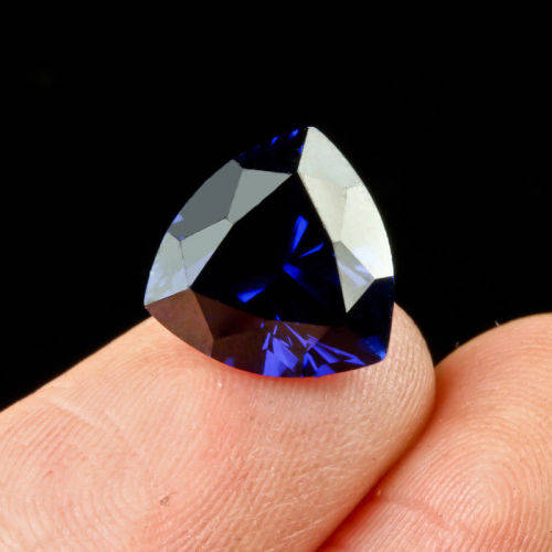 6.180 CT, STUNNING VVS, NATURAL TANZANITE, TRILLION CUT, VIOLET BLUE COLOR, ,