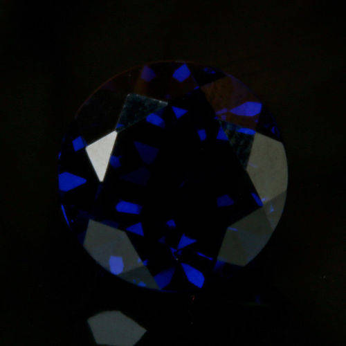6.670 CT, STUNNING VVS, NATURAL TANZANITE, ROUND CUT, VIOLET BLUE