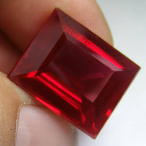 Awesome blood red diffusion treated Madagascar ruby IF 3.650ct 10.00x8.00x4.00mm